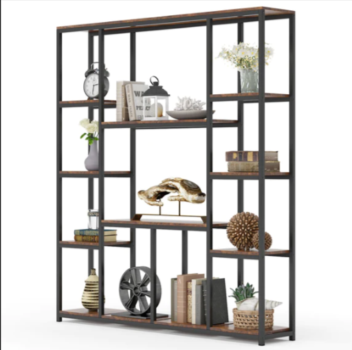 AJAAR Living Room Bookcase Shelve Organizer Storage Rack Decor - waseeh.com