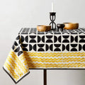 Midnight & Mustard Table Cover