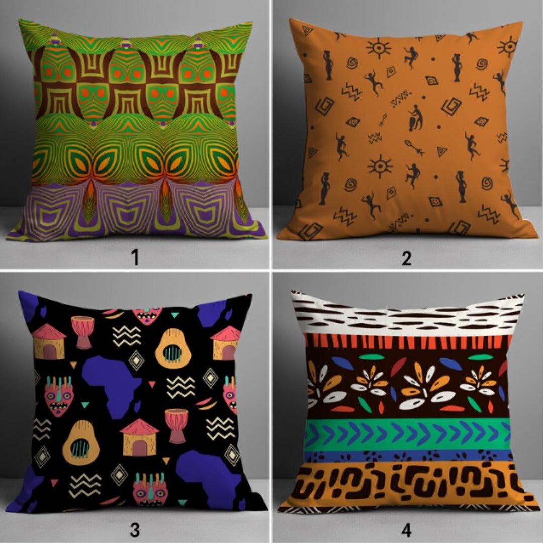 Modern Tribal Lines Cushion Cover pack of 4