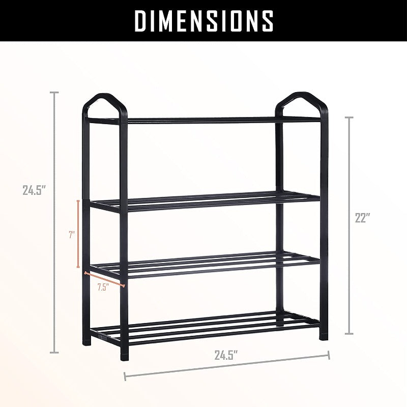4 Tier Streamline Shoe Rack - waseeh.com