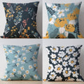 Flower Print Cushion Covers pack of 4