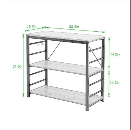 Amison Ralley Kitchen Baker's Rack - waseeh.com