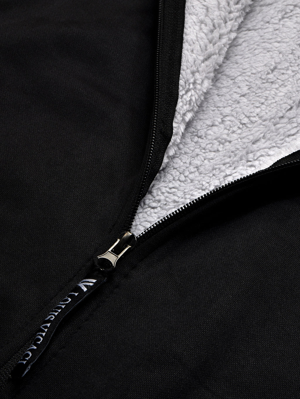 Louis Vicaci Zipper Fur Bomber Jacket For Men-Black-BR1010