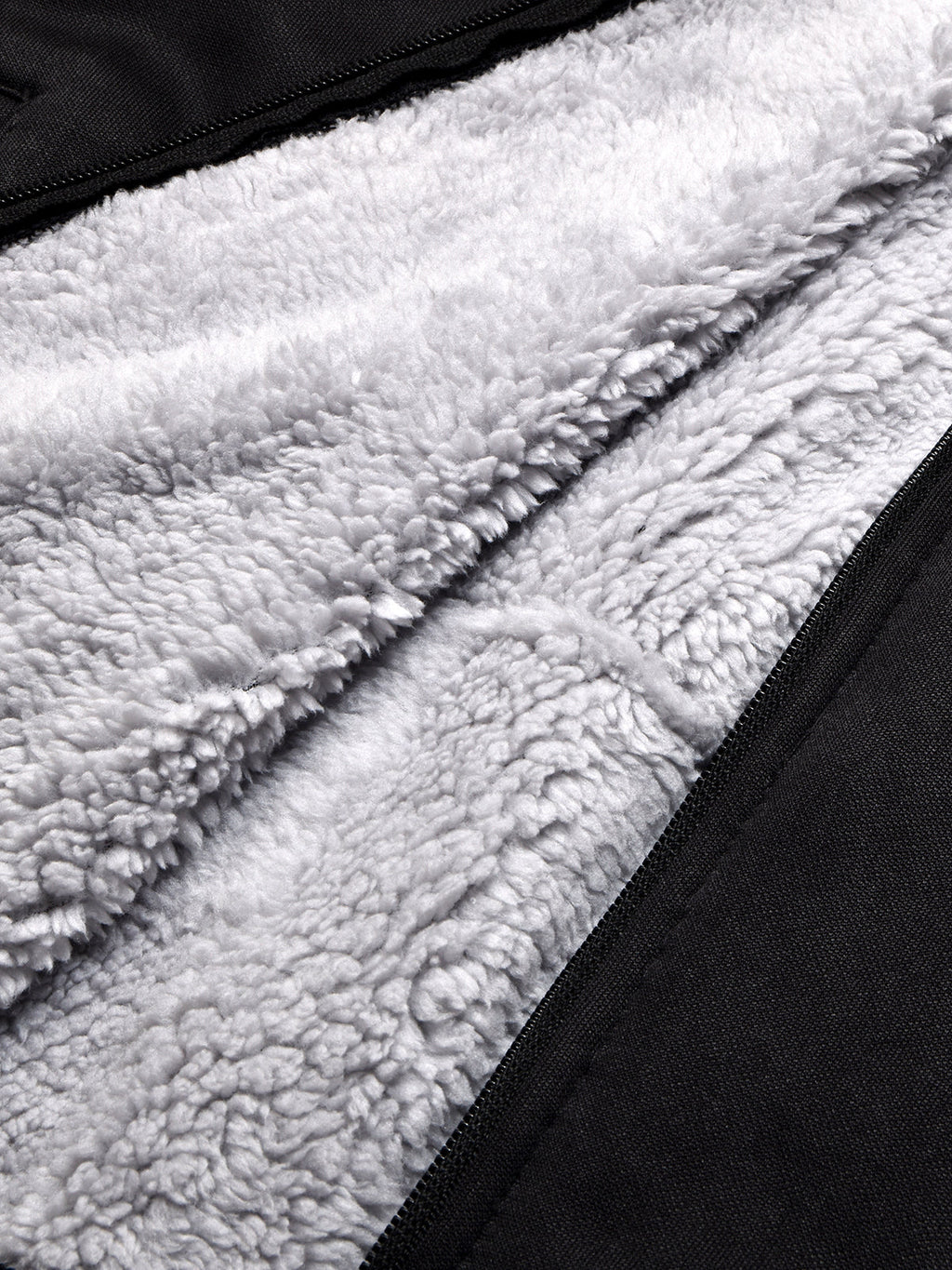 Louis Vicaci Zipper Fur Bomber Jacket For Men-Black-BR1010