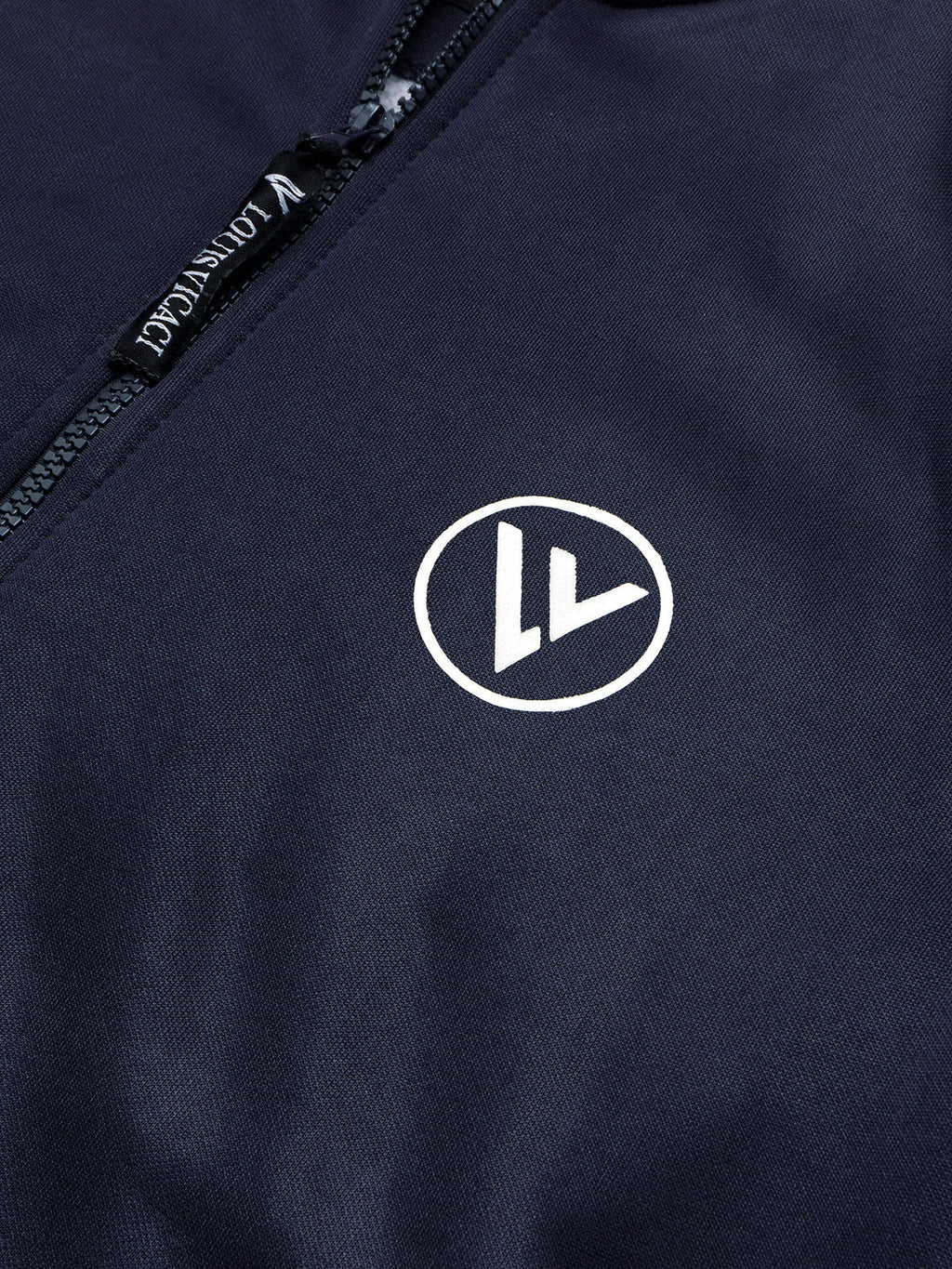 Louis Vicaci Zipper Fur Bomber Jacket For Men-Navy-BR1034