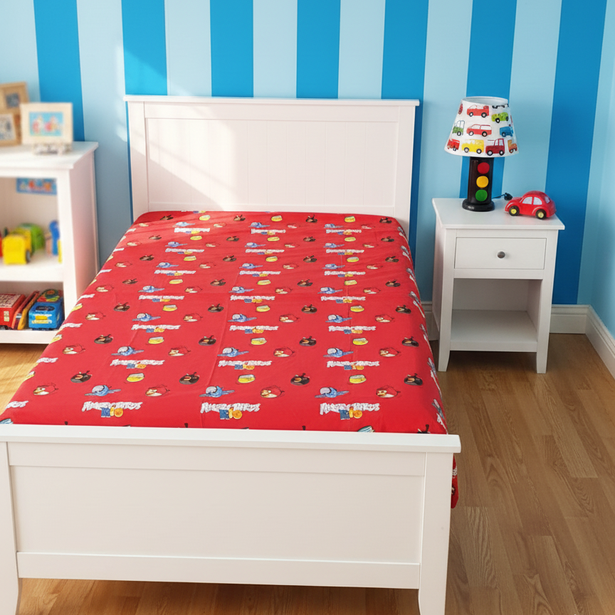 Angry Birds Red Power Kids Bedsheet Single