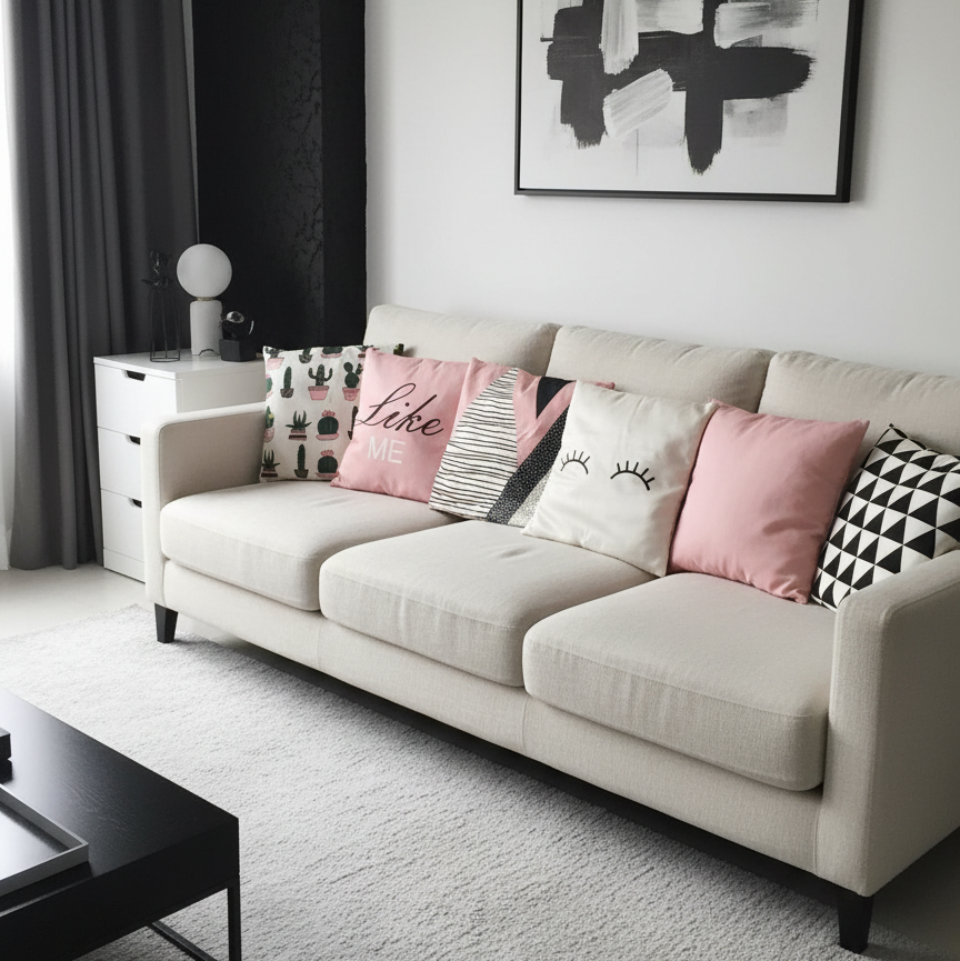 Rose Blush Cushion Covers Pack of 6