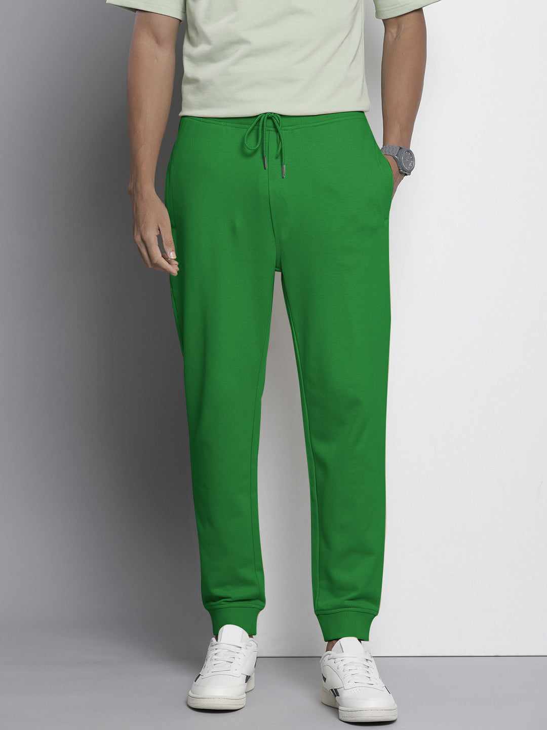 NXT Fleece Jogger Sweatpant For Men-Green-BR14536