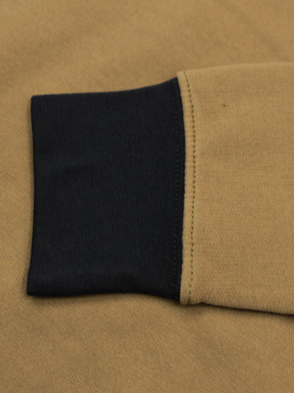 RBK Fleece Funky Style Sweatshirt For Men-Camel with Black-BR14448