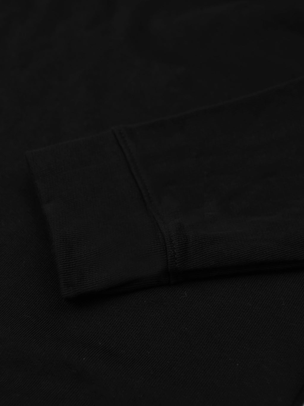 P&B Crew Neck Terry Fleece Sweatshirt For Men-Black-RT2132