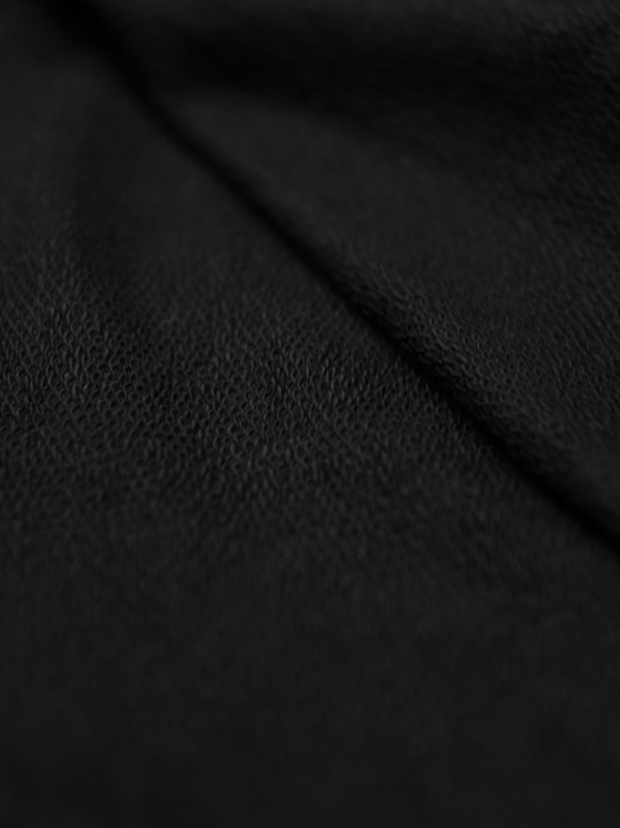 P&B Crew Neck Terry Fleece Sweatshirt For Men-Black-RT2132