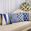 Ocean Luxe Geometric Cushion Covers