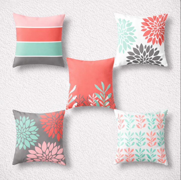 Modern Decorative Spring Cushion Covers Pack 5