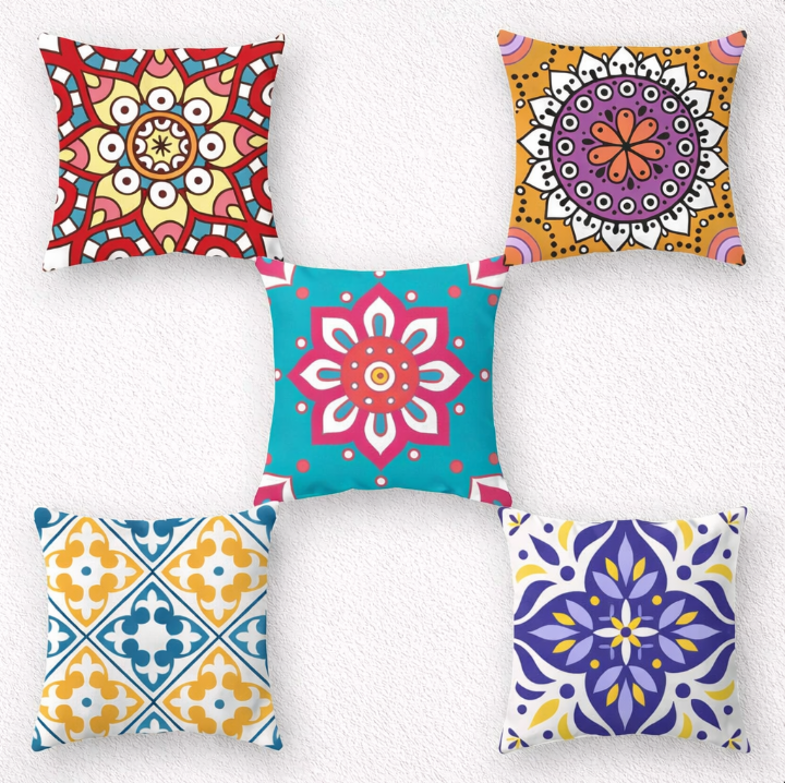 Mandala Cushion Covers Pack of 5