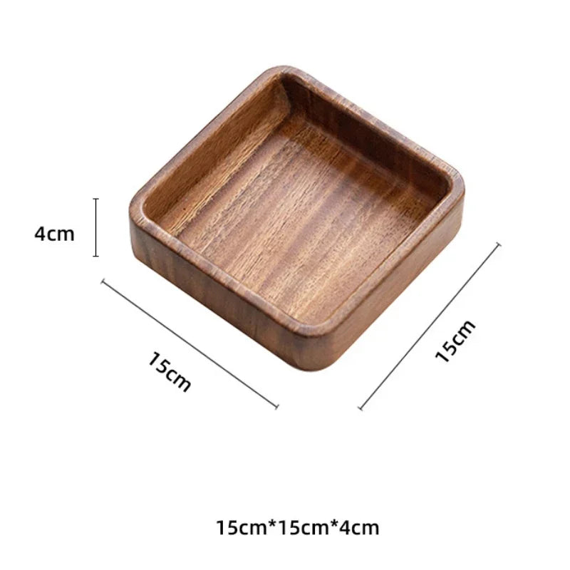 Walnut Wood Platters Tray Tableware