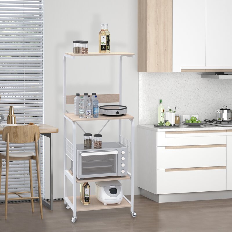 Wallen Baker's Kitchen Organizer Trolley Decor Rack - waseeh.com