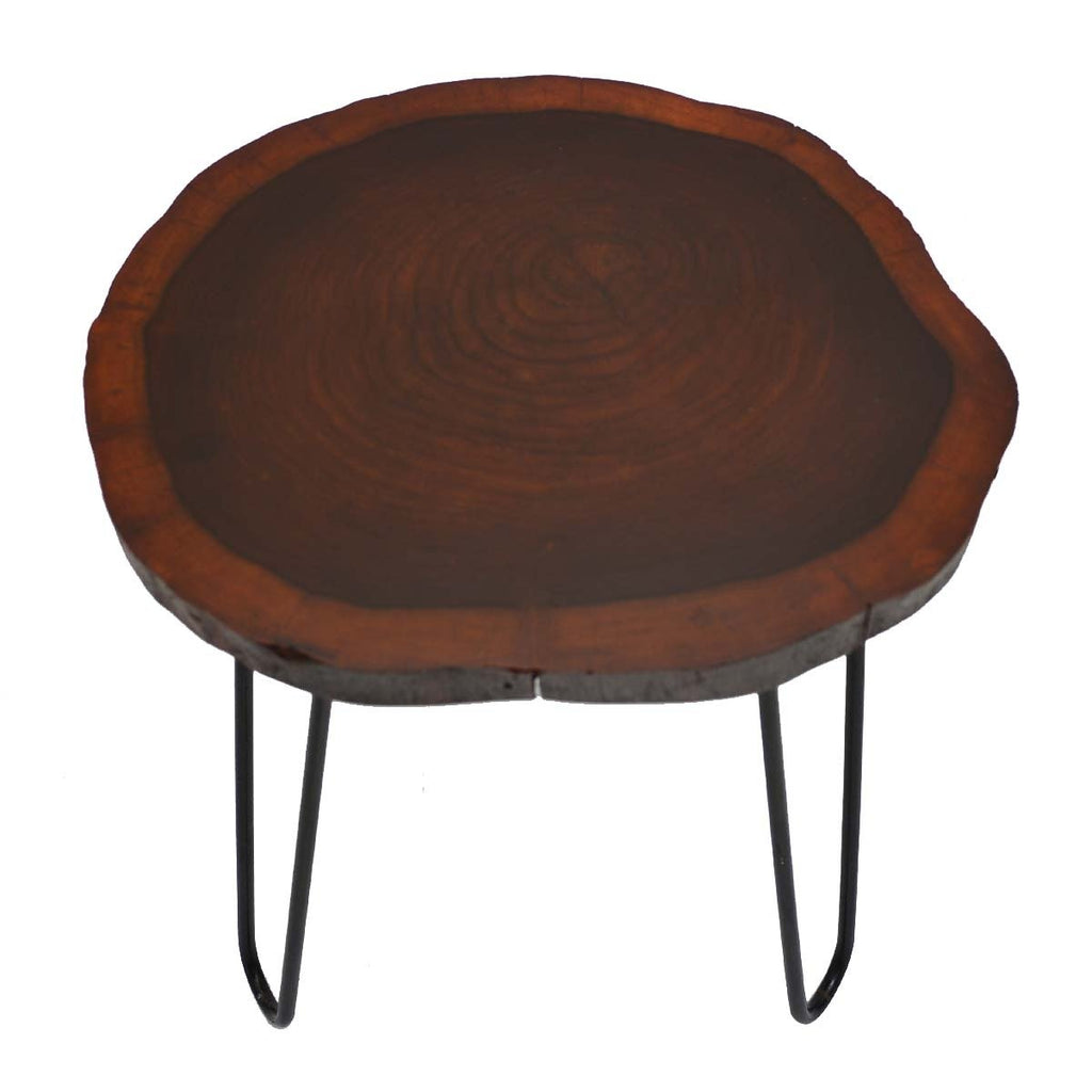Billet Wooden Log Hairpin Table