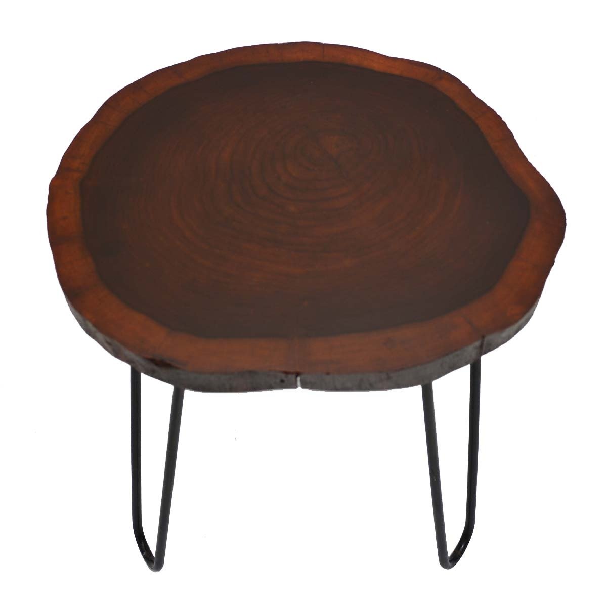 Billet Wooden Log Hairpin Table