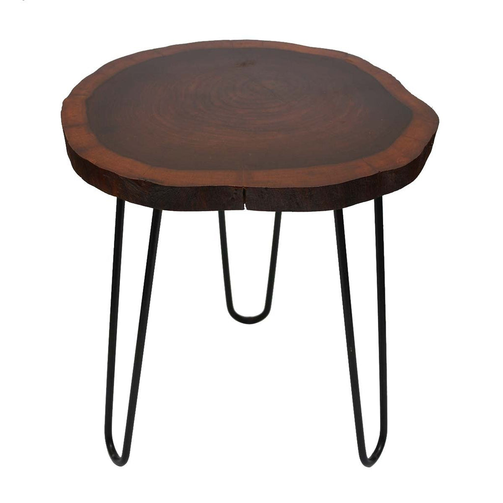 Billet Wooden Log Hairpin Table