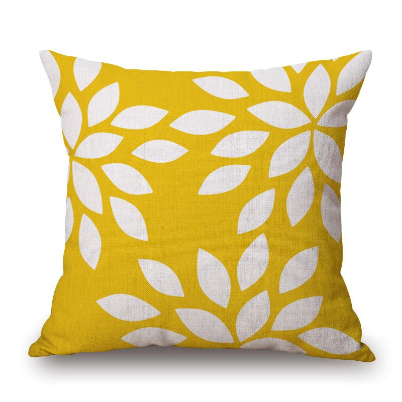 Blue & Yellow Cushion Covers Pack of 6