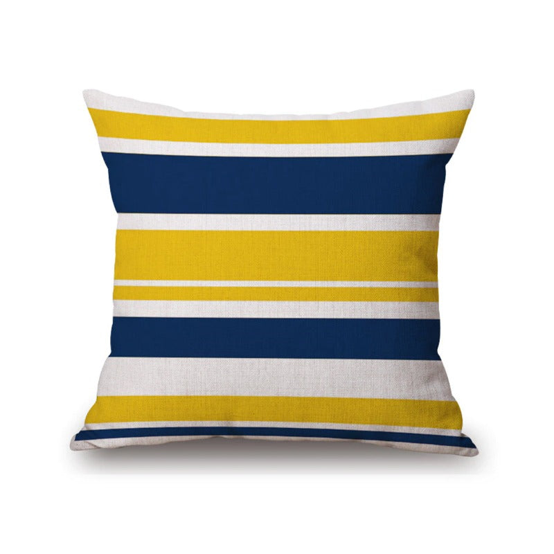 Blue & Yellow Cushion Covers Pack of 6