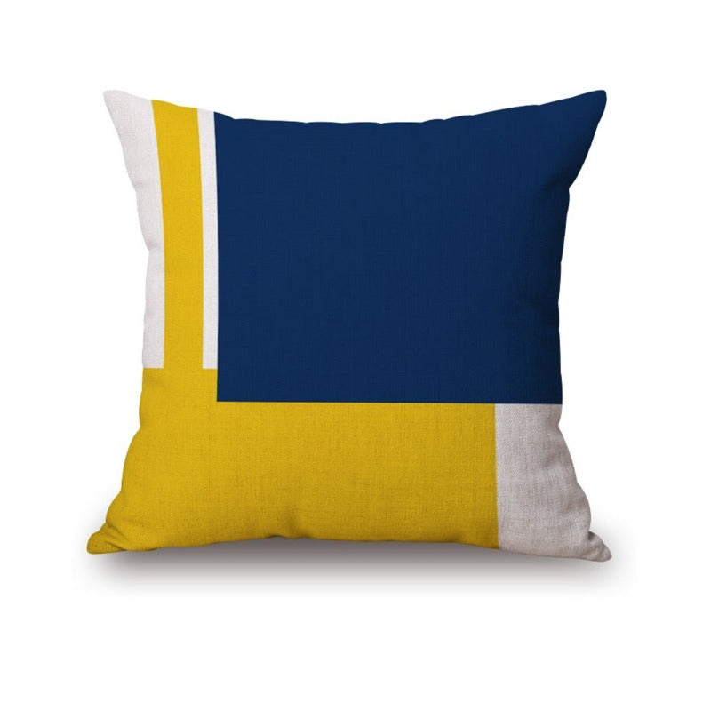Blue & Yellow Cushion Covers Pack of 6