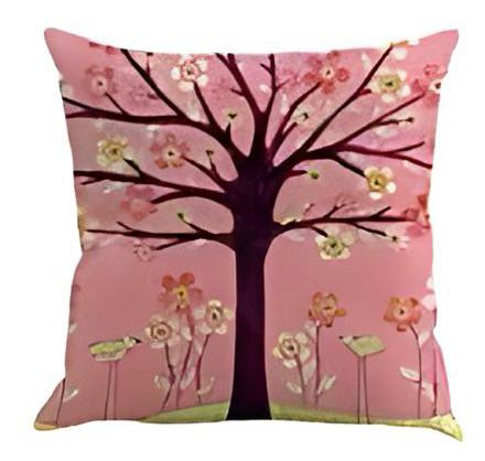 Vintage Flower Tree Cushion Cover Pack 6