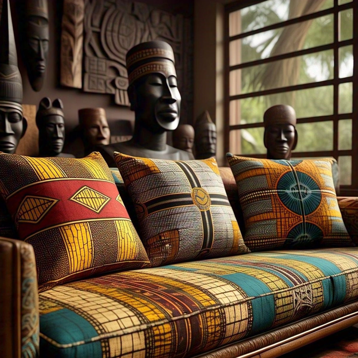 African Soulscape Cushion Case Pack of 3