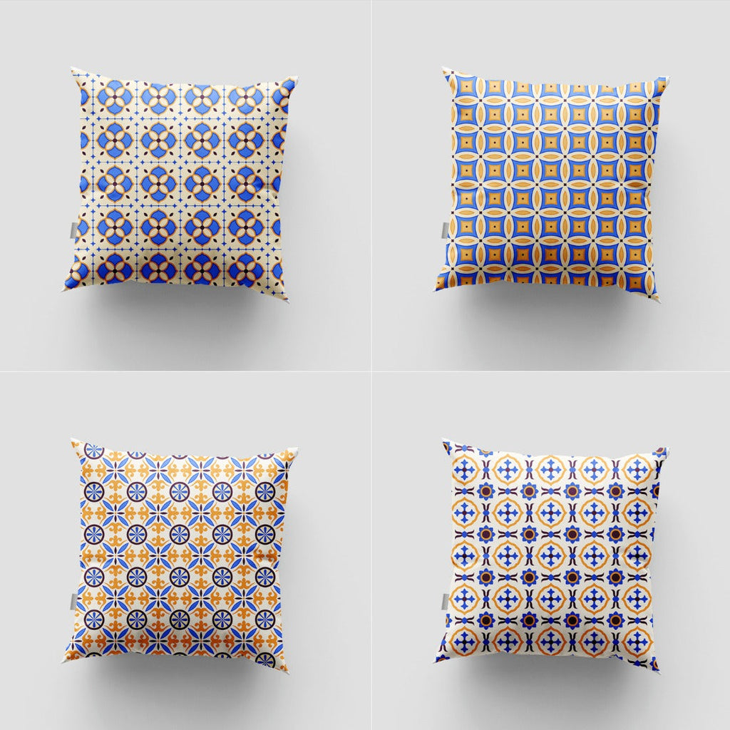 Arabesque Pattern Cushion Case Pack Of 4