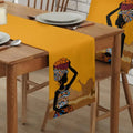 Yellow African Table Runner