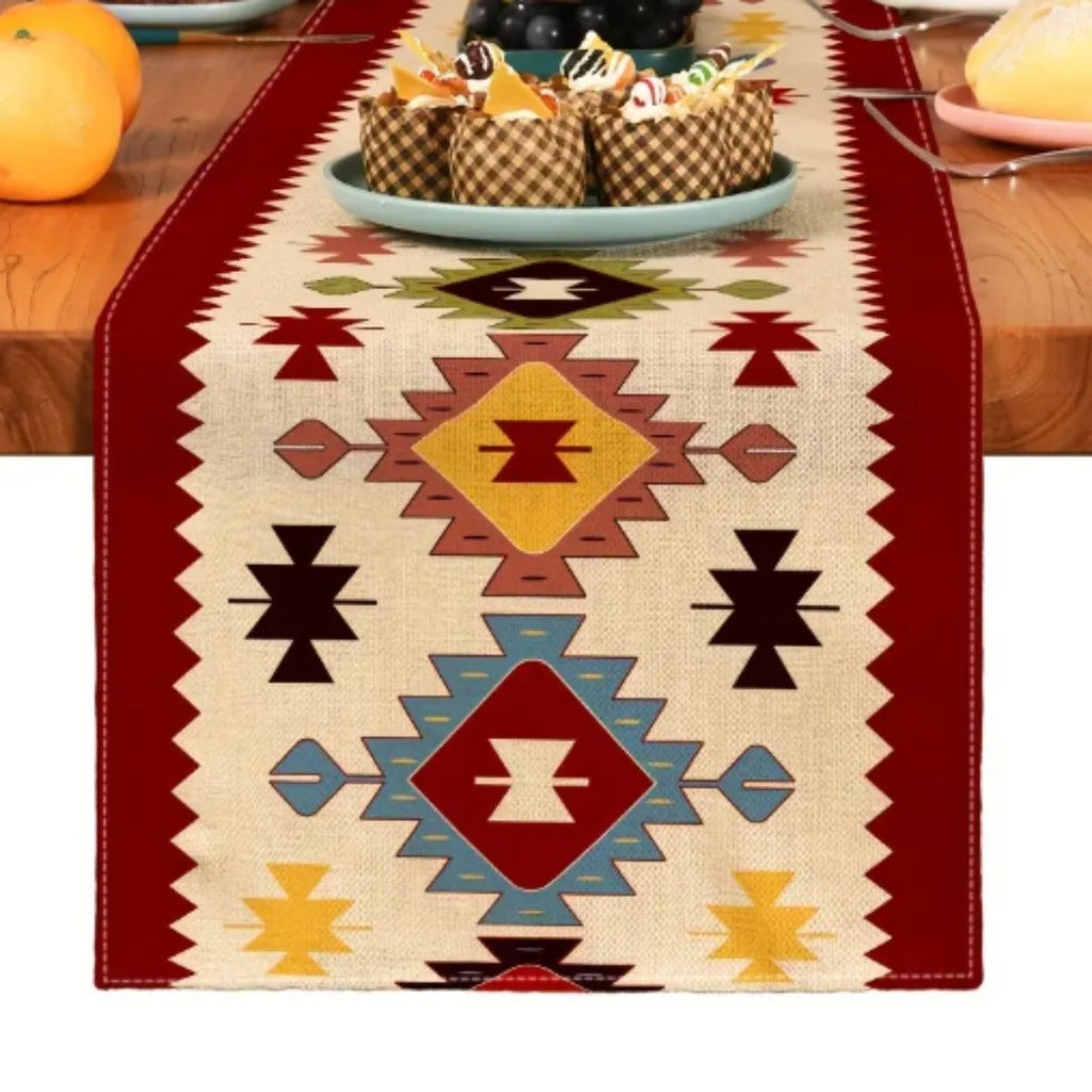 Vibrant Bohemian Table Runner