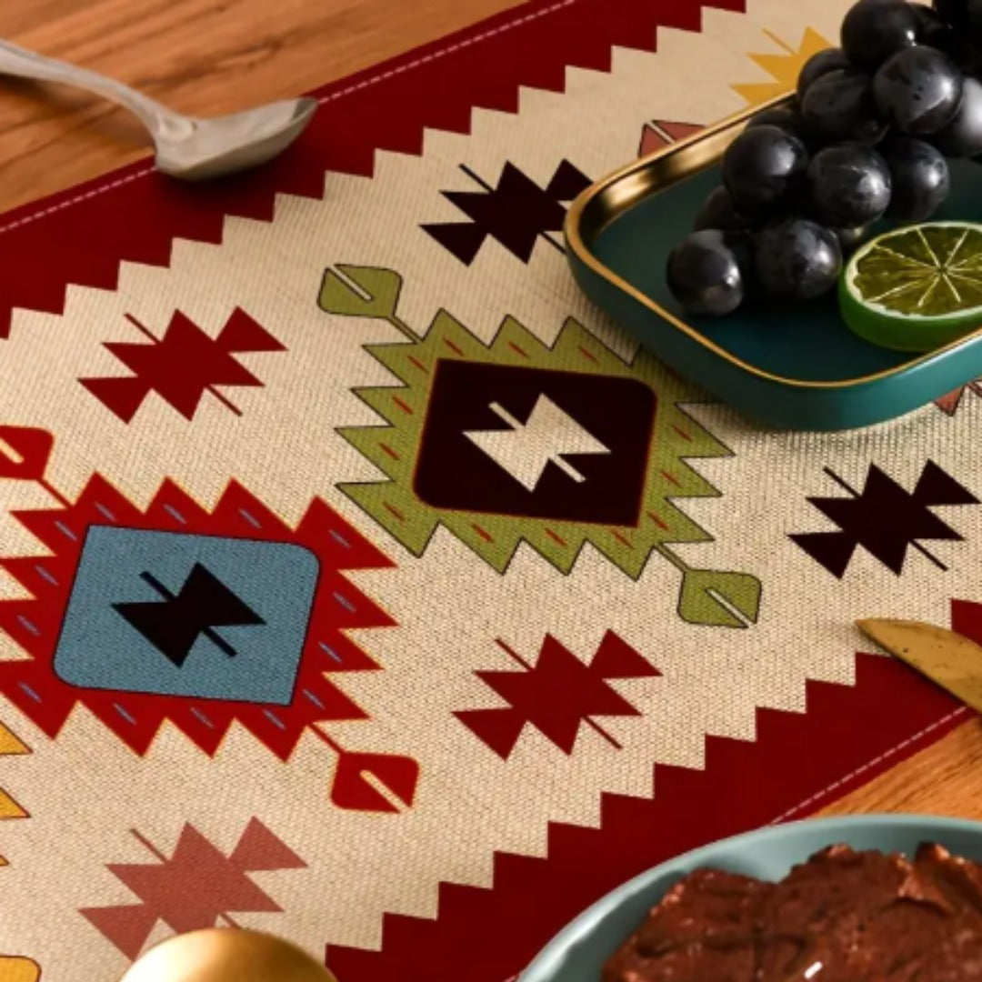 Vibrant Bohemian Table Runner