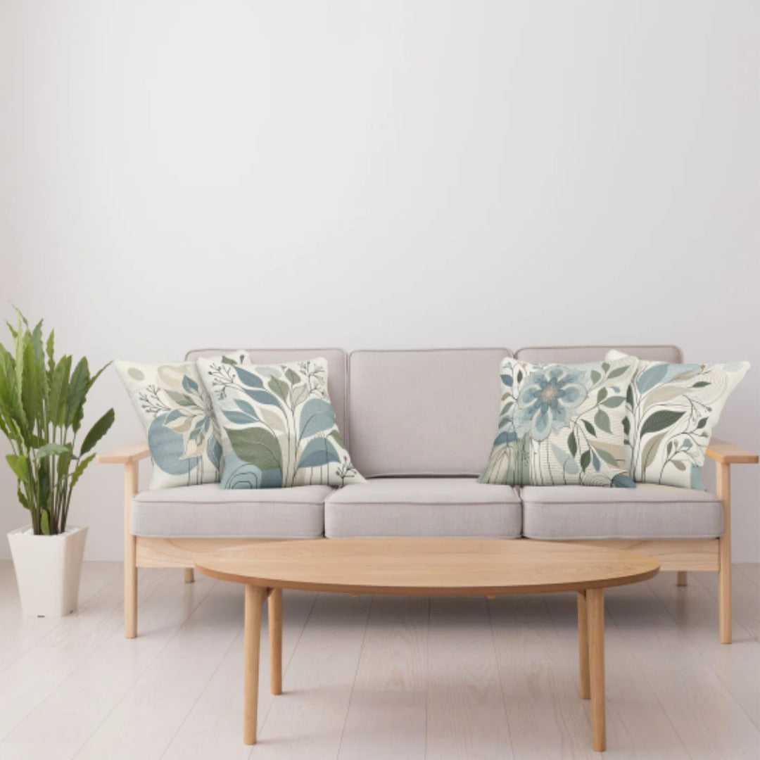 Ambesonne Leaves Cushion Covers Pack Of 4