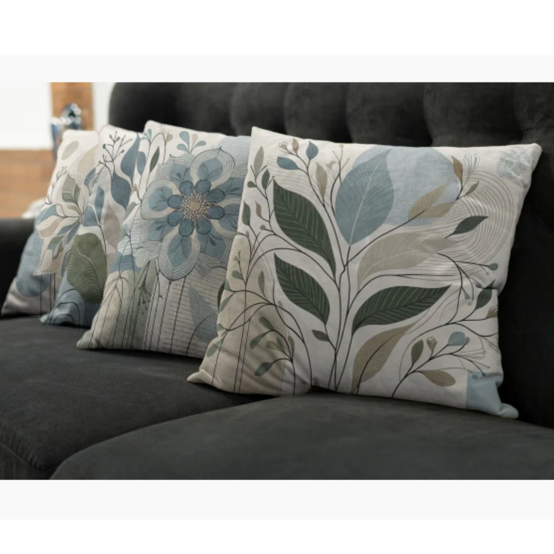 Ambesonne Leaves Cushion Covers Pack Of 4
