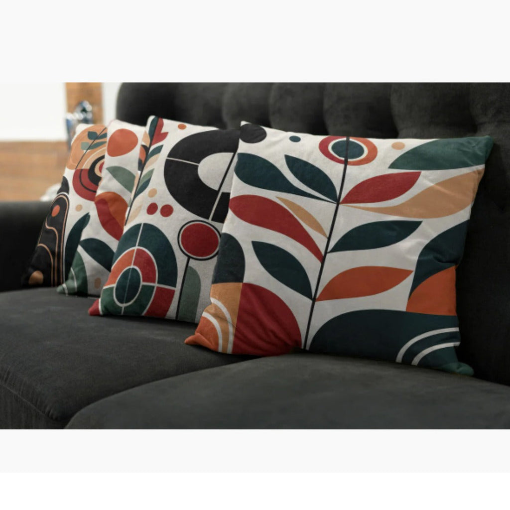 Abstract Botany Cushion Cover Pack Of 4