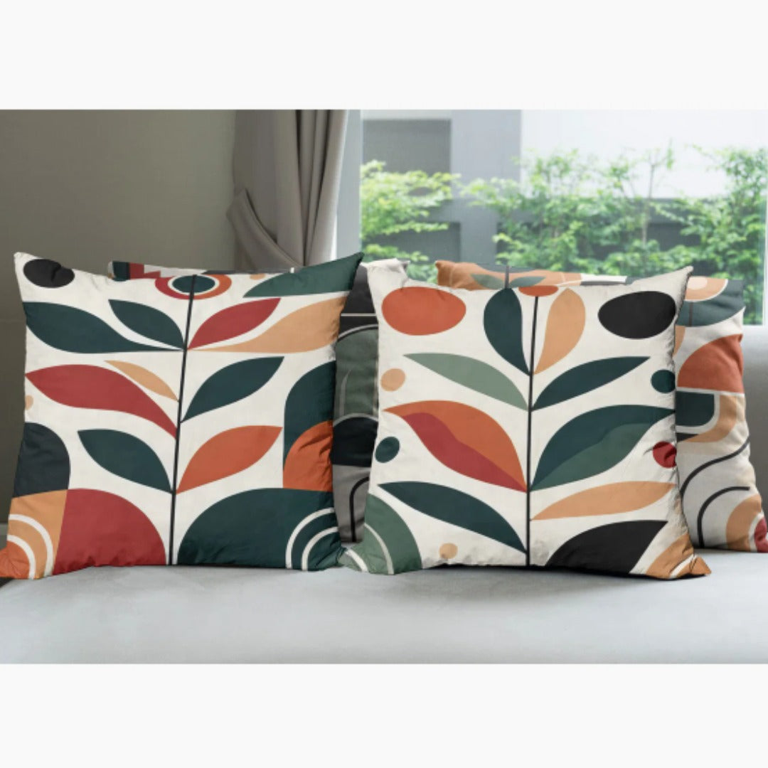 Abstract Botany Cushion Cover Pack Of 4