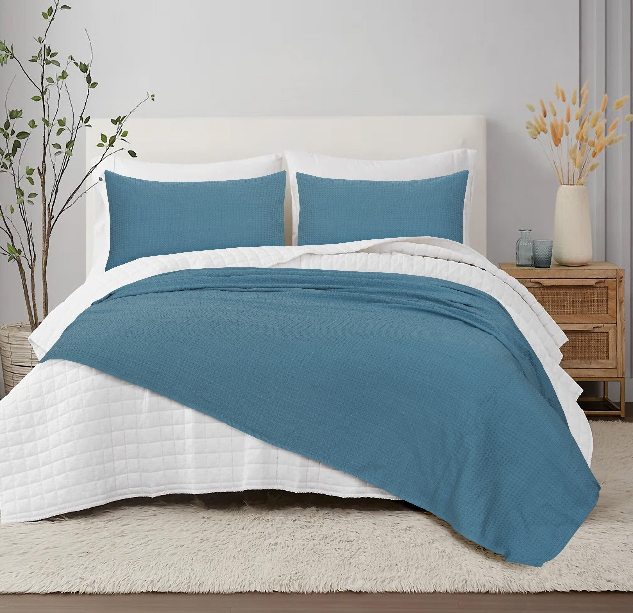 Viscose Bamboo Cooling King Size Blanket Teal
