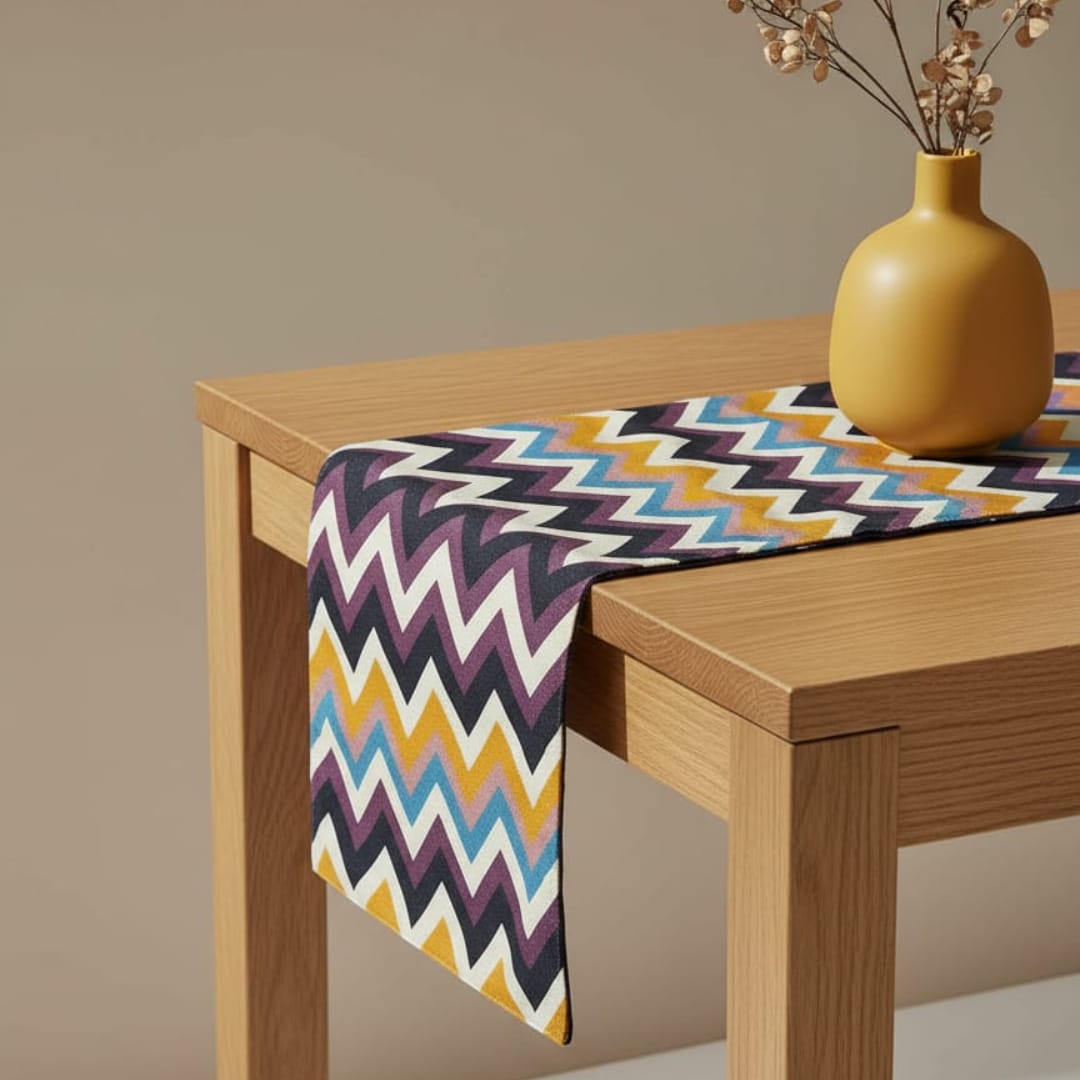 Modern Linen Cloth Table Runner Printed