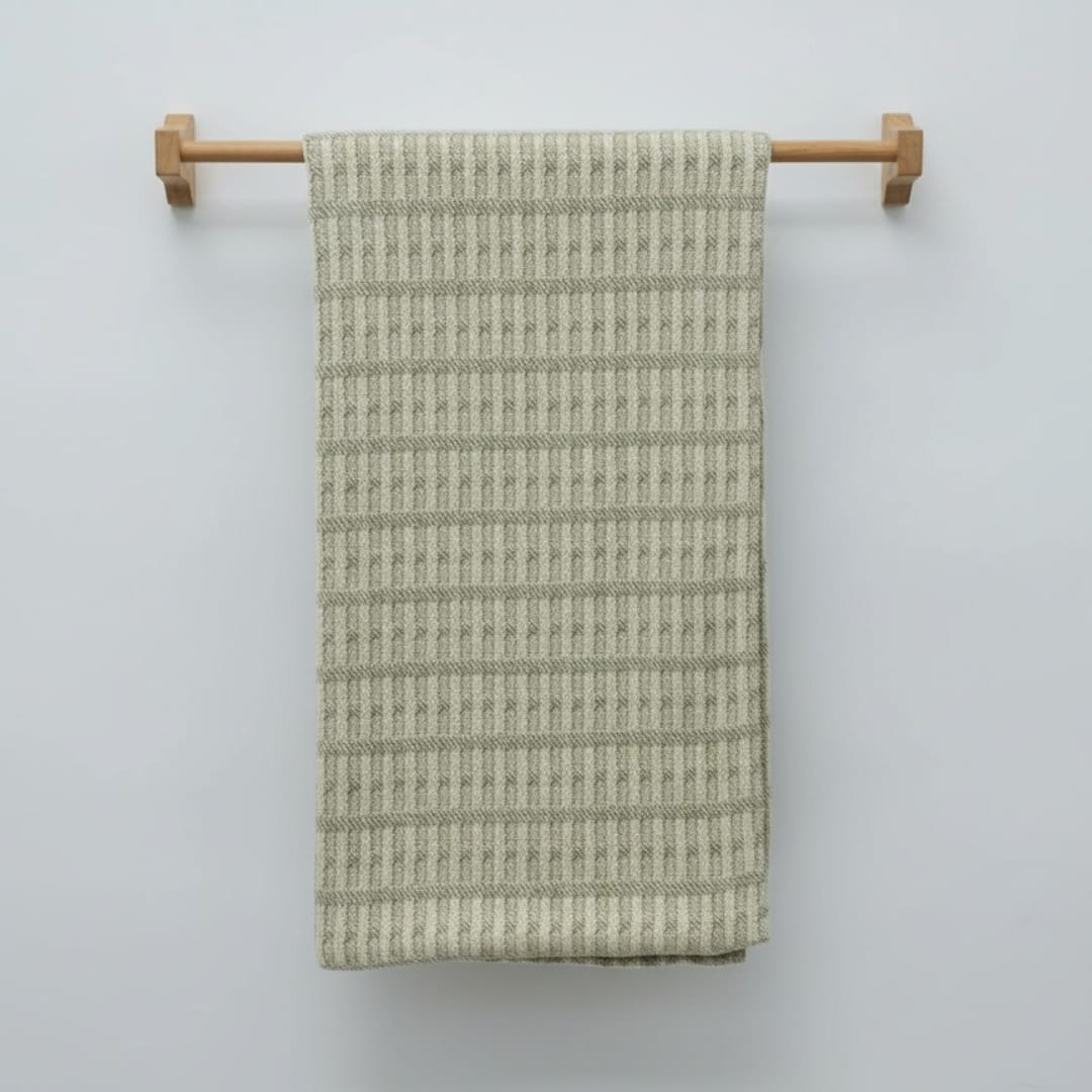 Winter Organic Cotton Waffle Baby Blanket Yarn Dyed