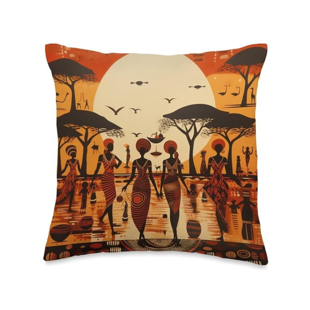 African Sunset Duo Cushions Cover Pack of 2