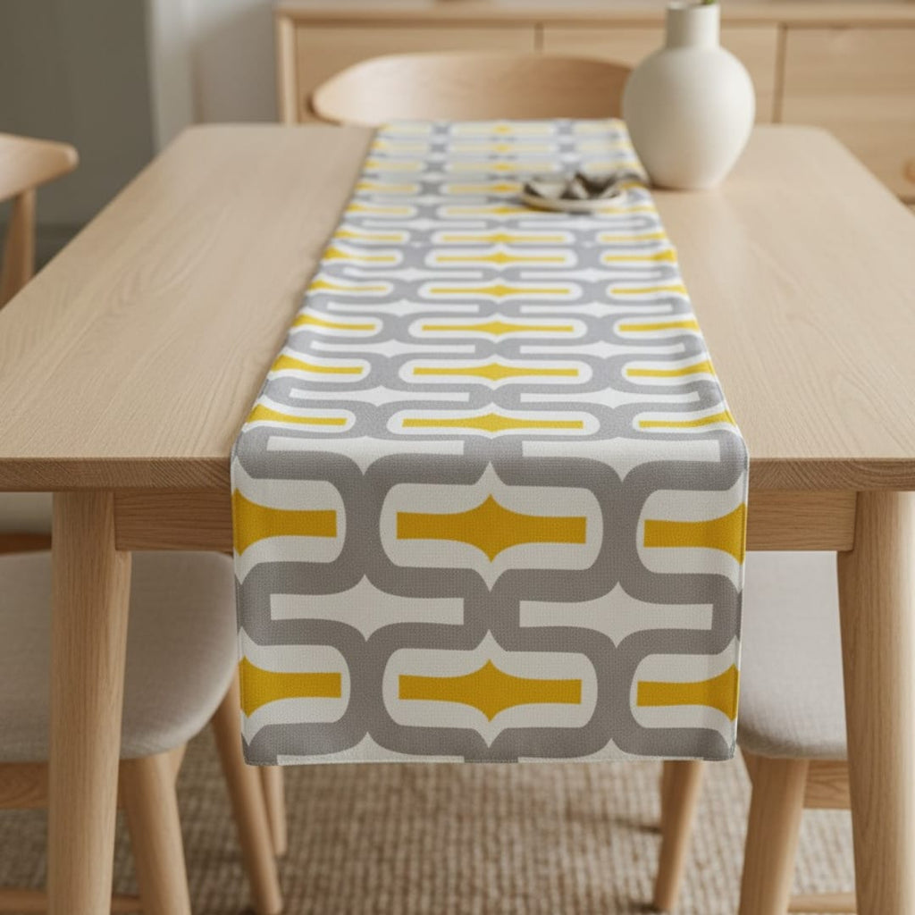 Yellow Leave Table Runner