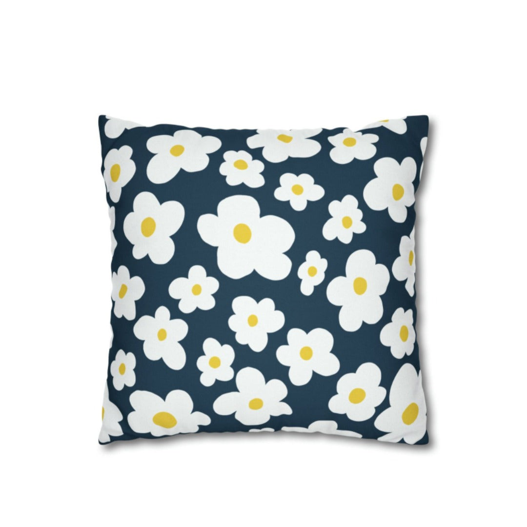 Blue Daisy Delight Cushions Cover Pack of 2