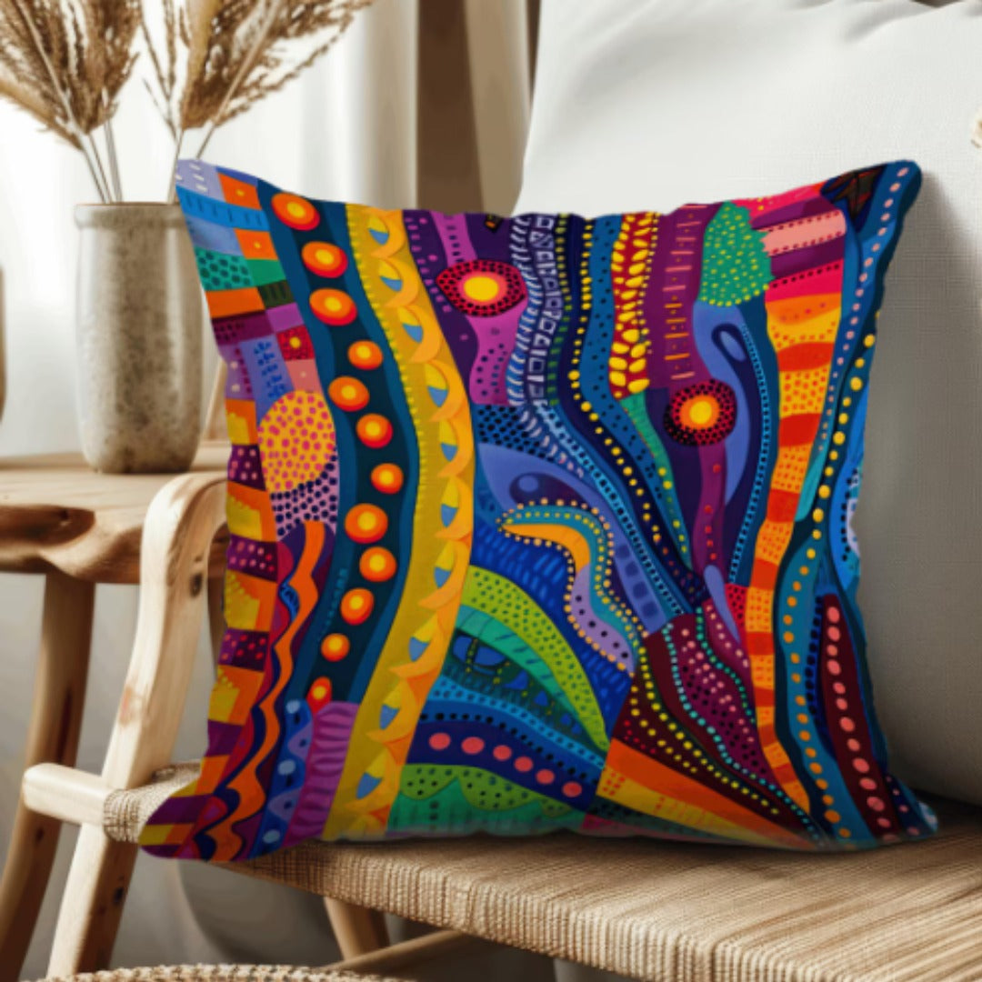 Tribal Palette Cushion Cover Pack Of 4