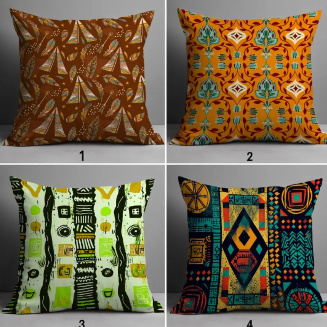 Ethereal Africa Cushion Covers pack of 4