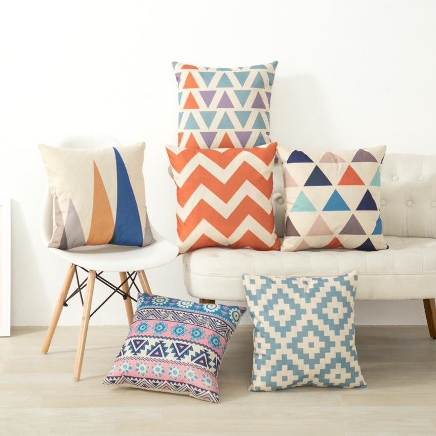 Geometric Cushion Covers Pack 6