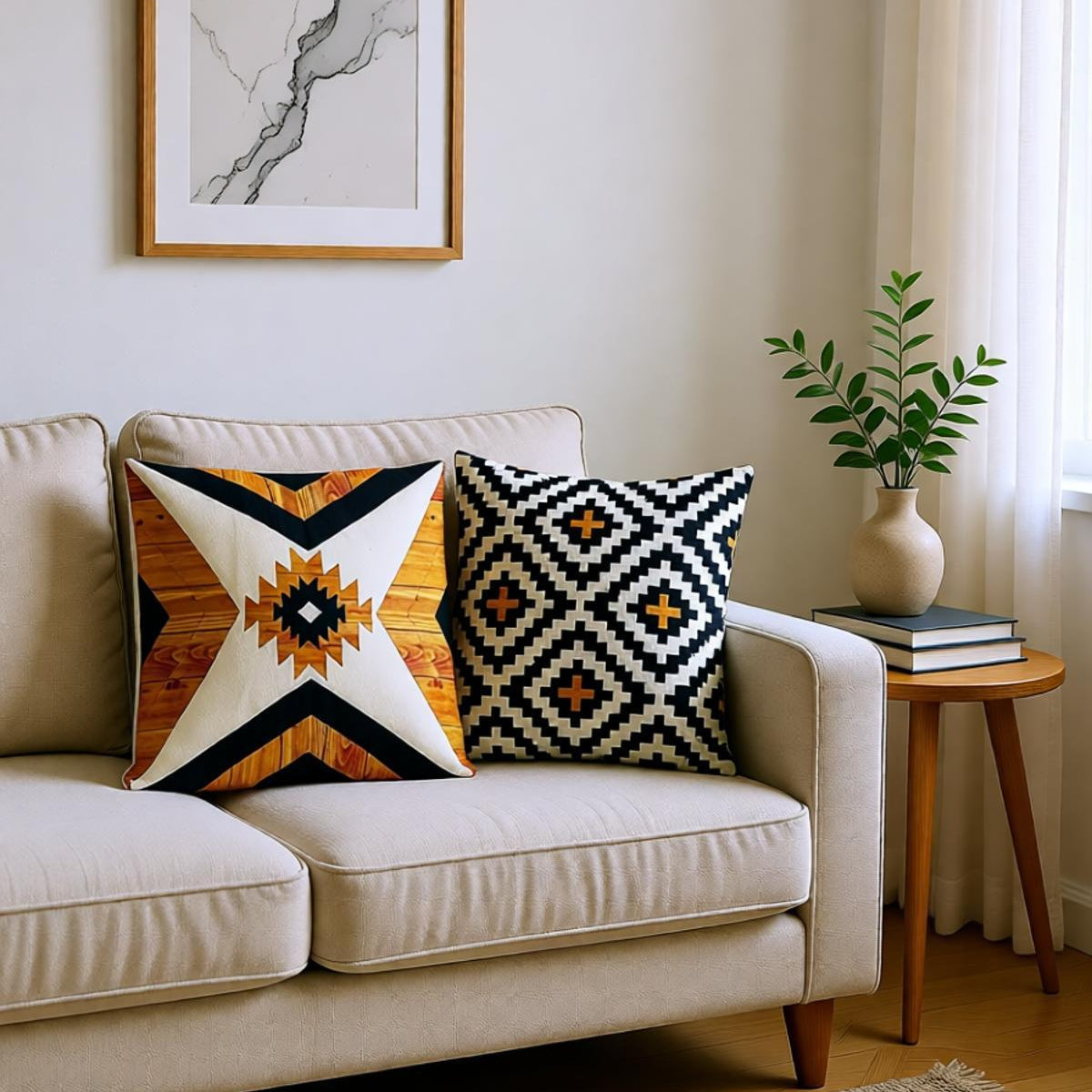 Mesa Pattern Cushion Cover Pack of 2