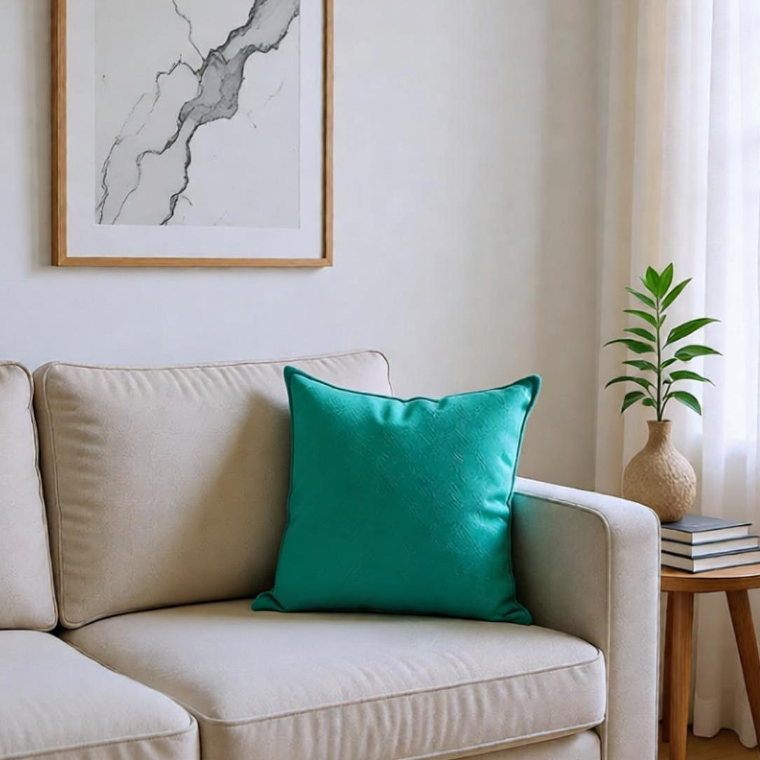 Teal Colour Cushion Cover