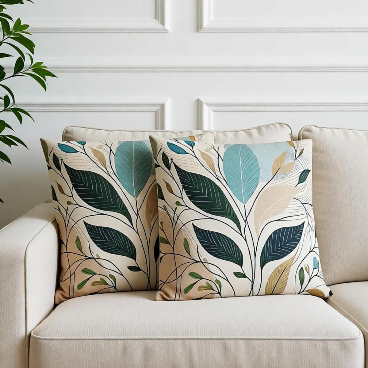 Verdant Whisper Cushion Cover Pack of 2