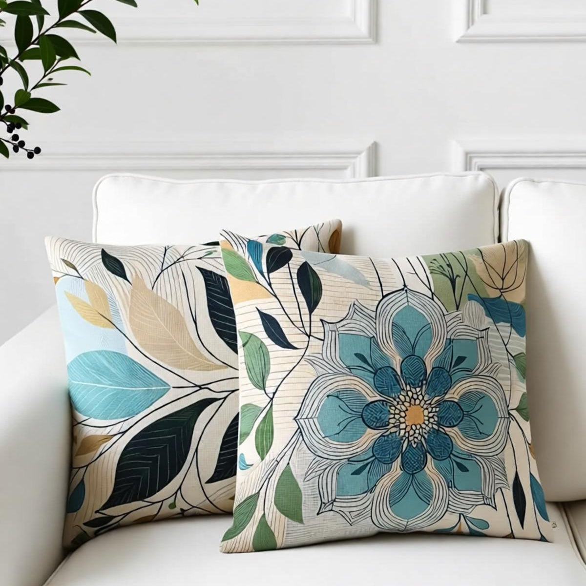 Urban Foliage Cushion Cover Pack of 2