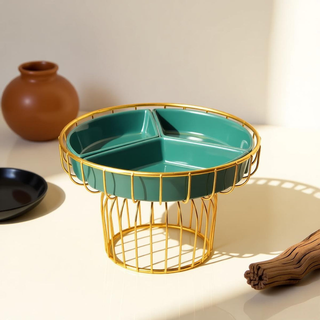 Ceramic Dry Fruit Snack Tray